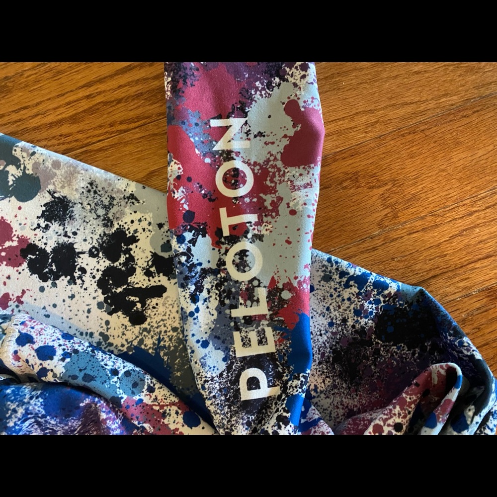 NWT peloton paint splatter leggings